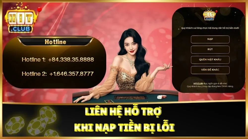 Liên hệ hỗ trợ khi nạp tiền bị lỗi